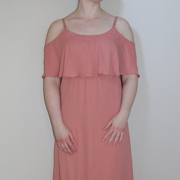 NWT Full Length Rustic Mauve Dress - Picture 4 of 5